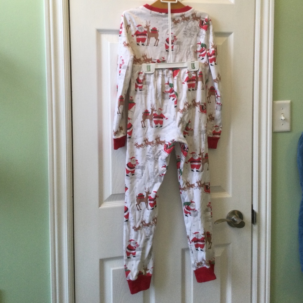 Heritage Santa Organic Cotton Kid Pajama Set Size 10 Unisex - Picture 7 of 9